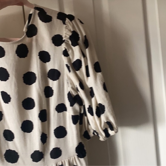 Who What Where Polka Dot Linen Dress - Picture 5 of 7